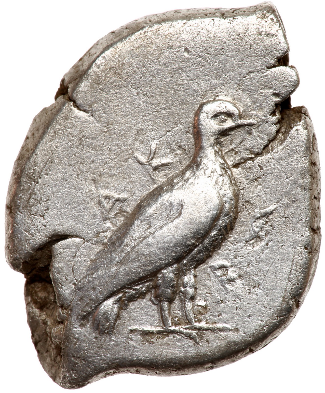 Sicily, Akragas. Silver Didrachm (8.2 g), before 413 BC. Eagle right; behind AK; before, RA.