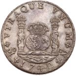 Mexico. 8 Reales, 1742-Mo MF. Eliz-19; KM-103. Philip V. Pillar type. Sharply struck example. NGC