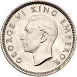 New Zealand. Sixpence, 1940. KM-8. George VI. Simi key date. Finest at NGC, equal with 2 at PCGS.