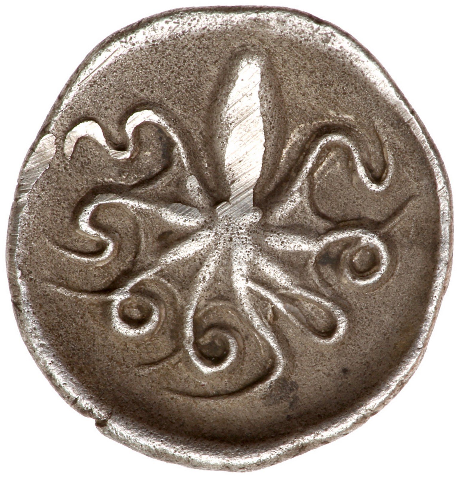 Sicily, Syracuse. Second Democracy. Silver Litra (0.7 g), ca. 466-460 BC. Head of Artemis-Arethusa - Image 2 of 2