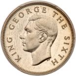 New Zealand. Proof Shilling, 1950. KM-17. George VI. Reportedly only 10 known. Very Rare. PCGS