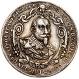 Sweden. Medal, 1632. Keder-15. Silver. 17.8 grams. 40.5 mm. Death of Gustavus Adolph at Luitzen. NGC