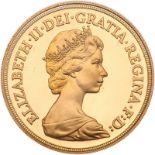 Great Britain. Four Piece Gold Set: 5 and 2 Pounds, Sovereign and Half Sovereign, 1980. KM-924, 923,