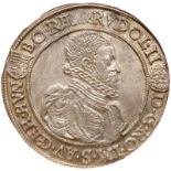 Hungary. Taler, 1590-KB (Kremnitz). Dav-8066. Rudolph II, 1576-1612. Bust right. Reverse :; Eagle.