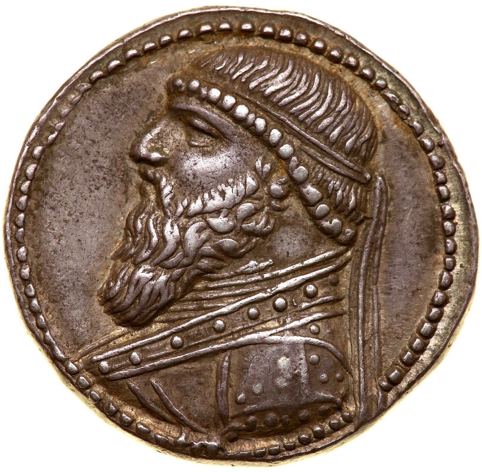 Parthian Kingdom. Mithradates II, c. 123-88 BC. Silver Tetradrachm (15.3 g), 123 BC. Seleukeia on