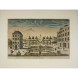 Vue et perspective d'un Jardin du Roy d'Angleterre aux environs de Londres. 1760 circa. Incisione in