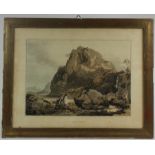 Philip James de Loutherbourg (1740-1812), Llyn Ogween. Acquatinta. Mm 310x390. In cornice. -