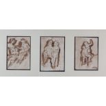 Escuela española, S.XIX
“Figuras”
Tres aguadas
19 x 13 cm cada una
150 - 200 €