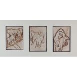 Escuela española, S.XIX
“Figuras”
Tres aguadas
19 x 13 cm cada una
150 - 200 €