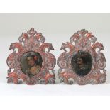"Dama y caballero" pareja de pequeños retratos sobre cobre, S.XVIII
13 x 11 cm
90 - 125 €