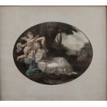 Angelica Kauffman (Chur, 1741 - Roma, 1807)
"Escenas mitologicas"
Dos grabados sobre seda
18 x 24 cm