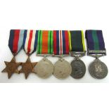A SECOND WORLD WAR & LATER GROUP OF SIX MEDALS TO SERGEANT R.S. KING, ROYAL ARMY SERVICE CORPS