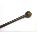 A SOUTH AFRICAN HARDWOOD KNOBKERRIE circa 1900, probably Zulu, 88cm long.