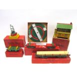 [O GAUGE]. A HORNBY COLLECTION comprising a No.2 N.E. Lumber Wagon; Trolley [Bogie Well] Wagon,