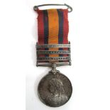 A QUEEN'S SOUTH AFRICA MEDAL TO DRUMMER H. URSELL, YORK & LANCASTER REGIMENT third type reverse,