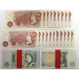 GREAT BRITAIN - ELIZABETH II, TWENTY TEN SHILLING NOTES (FFORDE) consecutively numbered 96Y 257701-