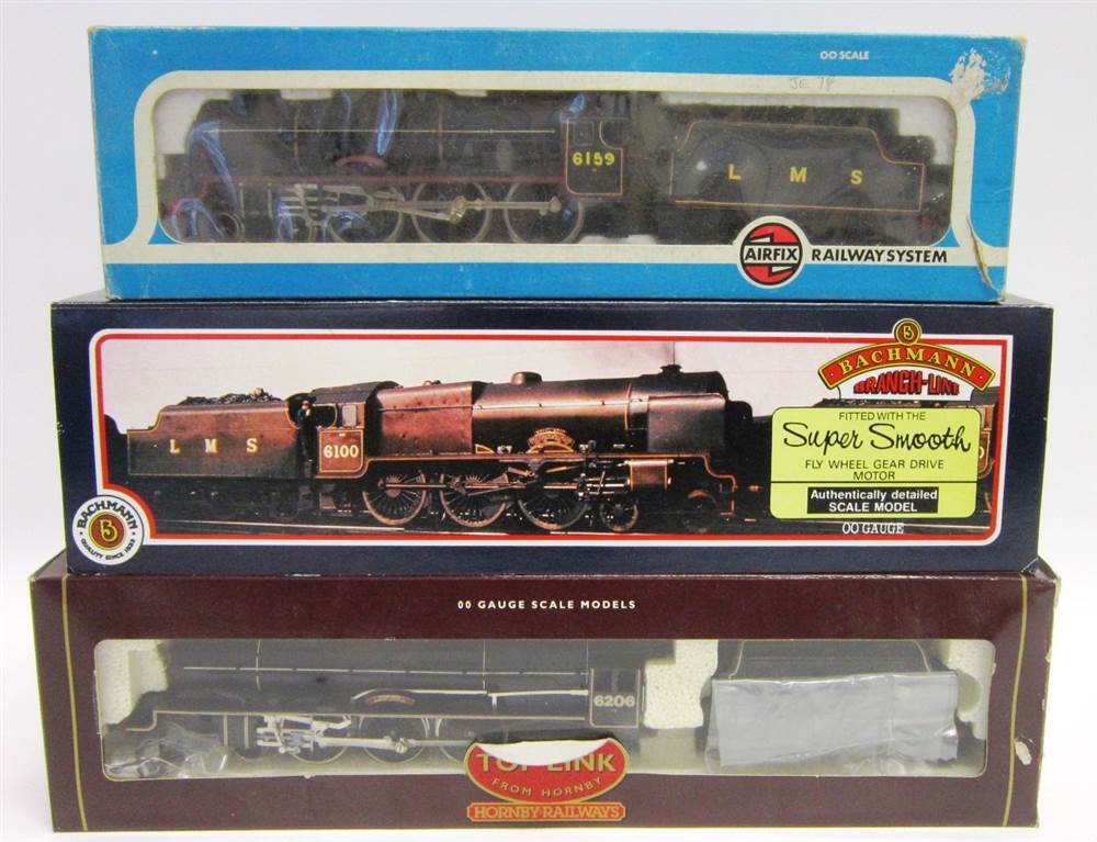 [OO GAUGE]. THREE L.M.S. LOCOMOTIVES comprising a Hornby No.R2051, L.M.S. Princess Coronation