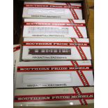 [OO GAUGE]. SEVENTEEN ASSORTED SOUTHERN PRIDE COACH KITS including two No.BR891, B.R. Electric