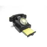 A G.P.O. TYPE 312 TELEPHONE black, generally good condition (requires re-wiring).