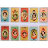 CIGARETTE CARDS - A SET British American Tobacco Co. Ltd., 'Beauties, Lantern Girls', 1903, variable