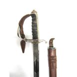 A BRITISH 1854 PATTERN WELSH GUARDS OFFICER'S SWORD by Edward Smith, the 82.5cm engraved blade