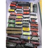 [OO GAUGE]. FIFTY-THREE ASSORTED WAGONS by Wrenn, Hornby and others, all unboxed.