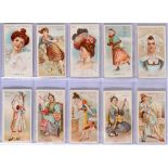 CIGARETTE CARDS - AN EARLY PART SET Baker, 'Beauties of All Nations (A. Baker)', 1899, variable