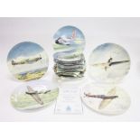 TWENTY COLLECTOR'S PLATES OF AVIATION INTEREST by Wedgwood, Royal Doulton and Coalport, many of