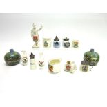 ELEVEN PIECES OF CRESTED CHINA including two Goss Japan Ewers (both Somerset Light Infantry); and an