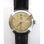 ROLEX, OYSTER PRECISION, A GENTLEMAN'S STAINLESS STEEL WRIST WATCH the signed dial with gilt