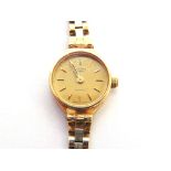 ROTARY a lady's 9 carat gold Quartz bracelet watch, 12.5g gross including the movement