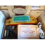 ASSORTED COLLECTABLES comprising an O gauge (small scale) Chad Valley tinplate station 'Bognor