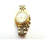 OMEGA, CONSTELLATION a lady's bracelet watch, the circular white dial with black gilt batons and