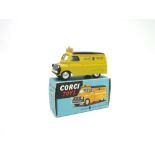 A CORGI NO.408, BEDFORD 'A.A.' ROAD SERVICE VAN yellow and black, with smooth hubs, near mint,