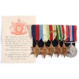 A SECOND WORLD WAR CASUALTY GROUP OF SIX MEDALS TO SERGEANT G.P. BOYD, ROYAL AIR FORCE VOLUNTEER