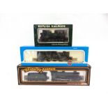 [OO GAUGE]. THREE G.W.R. LOCOMOTIVES comprising Mainline No.37078, G.W.R. Manor Class 4-6-0 tender