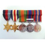 A SECOND WORLD WAR CANADIAN GROUP OF FIVE MEDALS unattributed, comprising the 1939-45 Star, France