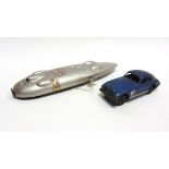 A MINIMODELS ALUMINIUM RAILTON MOBIL SPECIAL LAND SPEED RECORD CAR the silver body with facsimile '