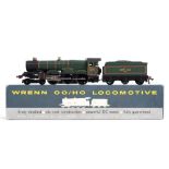 [OO GAUGE]. A WRENN NO.W2221, B.R. CASTLE CLASS 4-6-0 TENDER LOCOMOTIVE 'CARDIFF CASTLE', 4075 lined