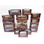 SIXTEEN ASSORTED EXCLUSIVE FIRST EDITIONS 1/76 SCALE MODEL BUSES various liveries, each mint or near