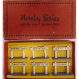 [O GAUGE]. A MISCELLANEOUS COLLECTION comprising a Hornby Accessories Set No.8, Notice Boards,