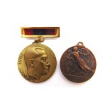 SPAIN - A SPANISH CIVIL WAR VICTORY MEDAL the Nationalist award bearing a winged Victory holding a