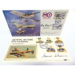 STAMPS - A ROYAL AIR FORCE COMMEMORATIVE COVER COLLECTION many flown and / or signed, including