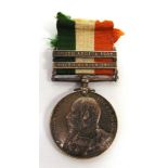 A KING'S SOUTH AFRICA MEDAL TO A PRIVATE OF THE GLOUCESTERSHIRE REGIMENT with two clasps 'South