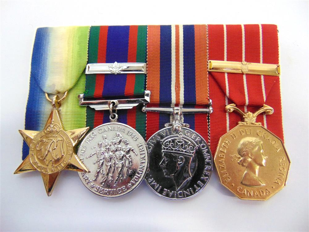 A SECOND WORLD WAR & LATER GROUP OF FOUR MEDALS TO LIEUTENANT H.J.C. LAW, ROYAL CANADIAN NAVY