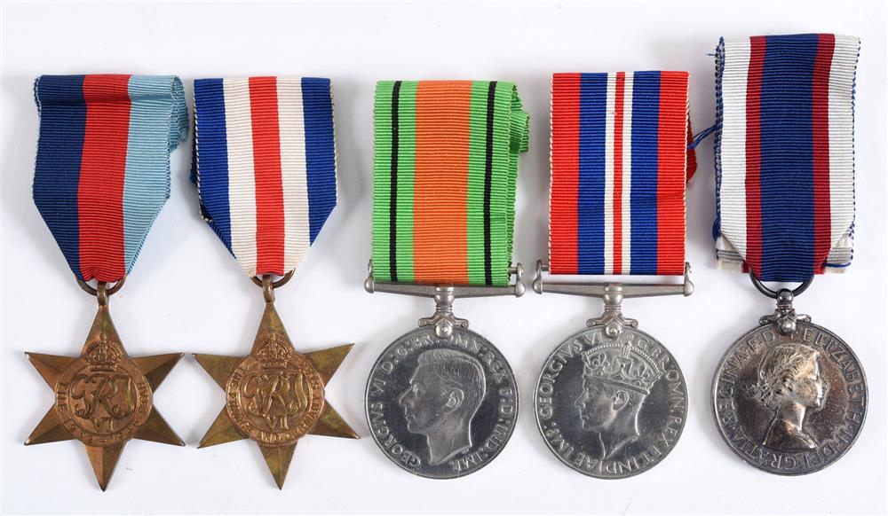 A SECOND WORLD WAR & LATER GROUP OF FIVE MEDALS TO CHIEF BOSUN D.W. BOYD, ROYAL NAVY / ROYAL FLEET