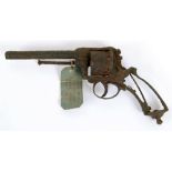 ANGLO-ZULU WAR 1879 - AN EXCAVATED BELGIAN PIN-FIRE REVOLVER  of standard production