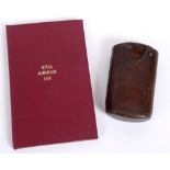 19TH CENTURY - CRIMEA - A BRITISH OFFICER'S LEATHER CIGAR CASE  dated 'MAY 1855 W&B'; together