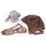 GREAT WAR AVIATION - A PAIR OF ORIGINAL CASED LUXOR AVIATION GOGGLES NO.16  by E. Meyrowitz, of