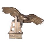 SECOND WORLD WAR - A LARGE ITALIAN FASCIST CAST BRONZE EAGLE with out-stretched wings, clutching